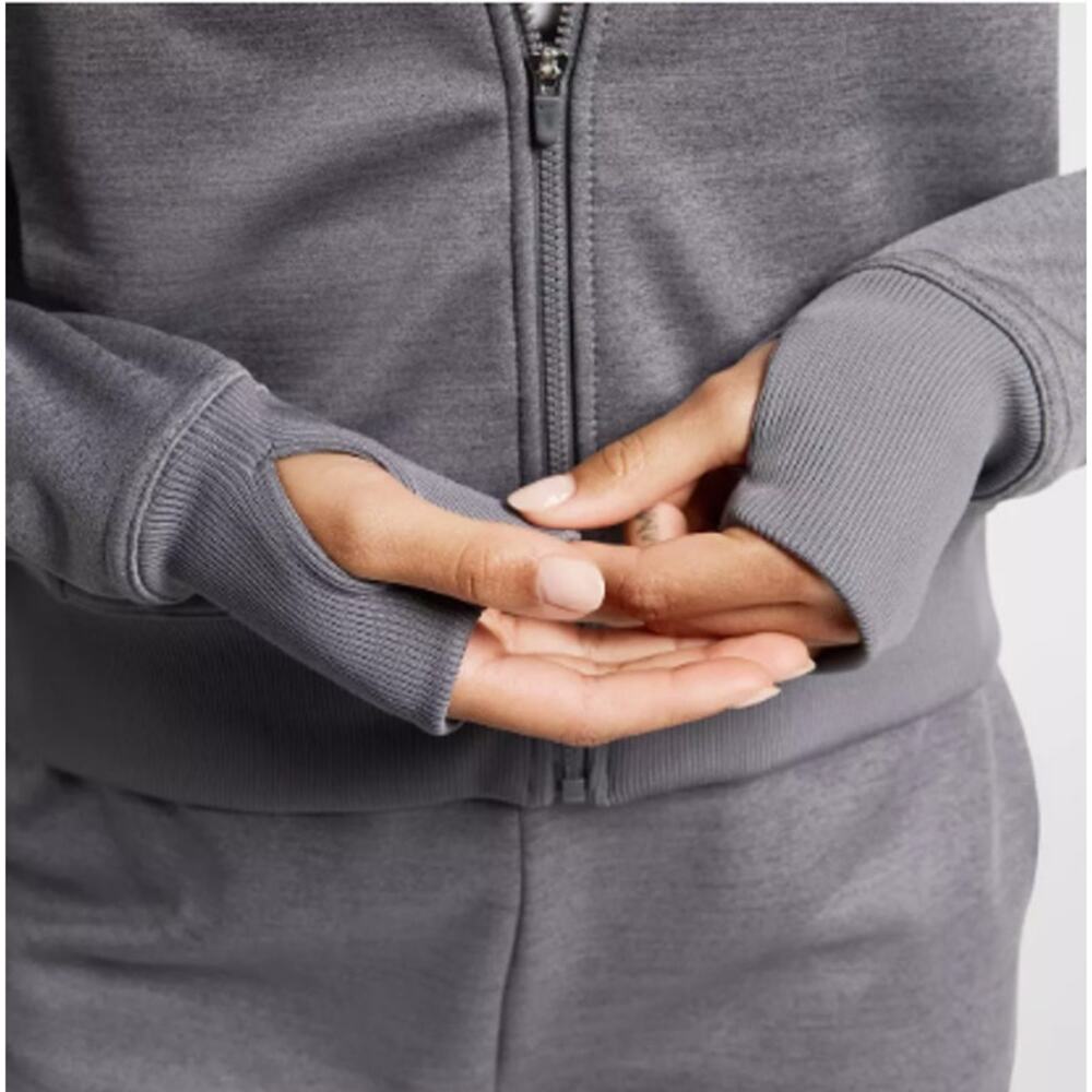 Nike Hoodie Women's Therma Fit Full Zip Hoodie Gray Size XS - Picture 3 of 4